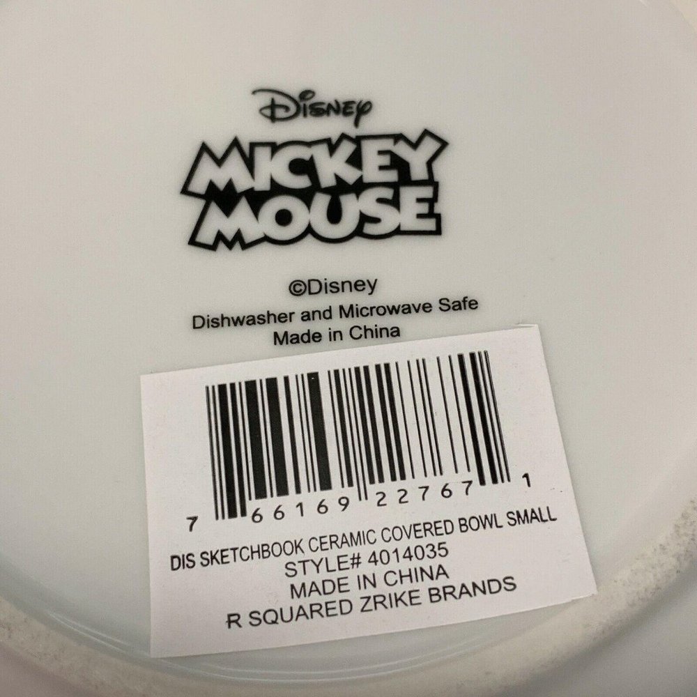 Disney Sketchbook Ceramic Covered Bowl Set - Picture 3 of 5